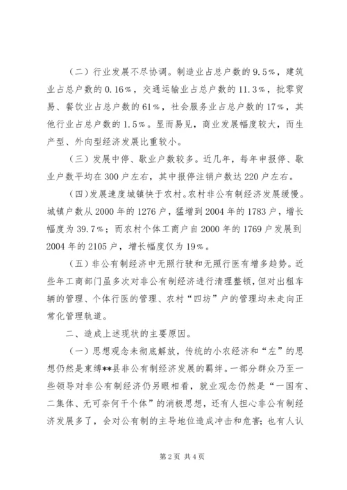 关于XX县非公有制经济发展的思考 (2).docx