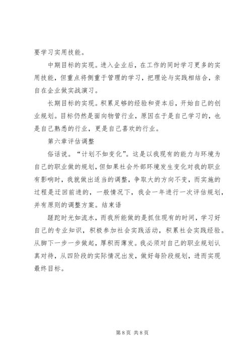 文化产业管理专业职业规划书 (2).docx