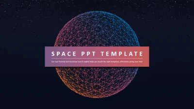 神秘的数字星球科技科幻几何通用PPT模板