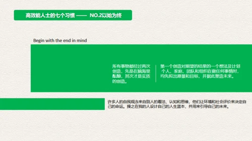 高效人士7个习惯，好习惯通用PPT模板