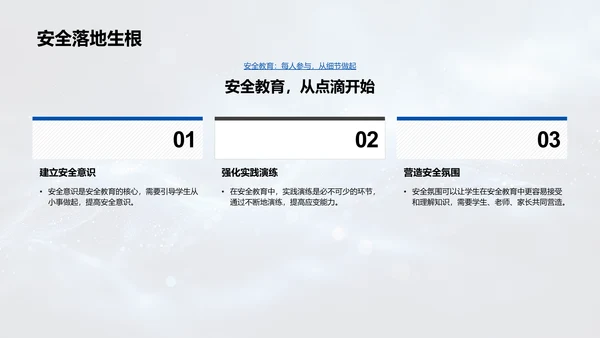 实践活动的安全教育PPT模板