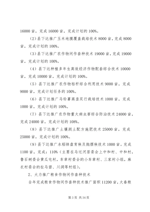 乡镇经济服务中心工作总结及某年工作计划.docx