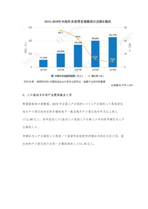 中国外卖行业市场分析城镇化发展孕育消费群体-大量流动人口提供就业人口.docx