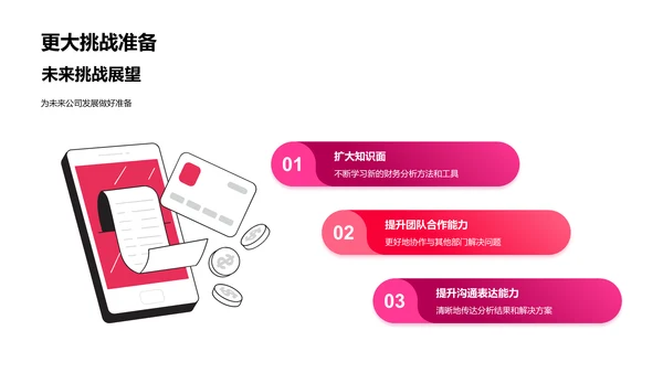 财务风险述职报告PPT模板