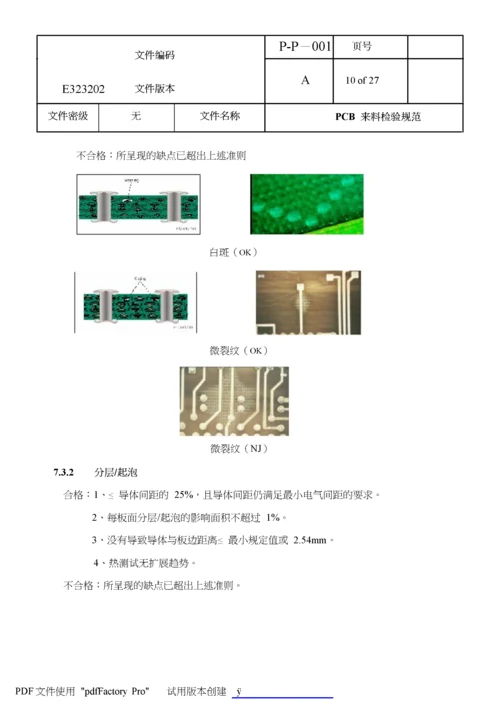 PCB来料检验规范.docx