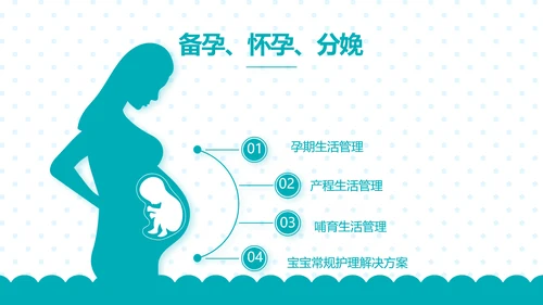 母婴婴儿护理保健中心早教宣传PPT动态模板