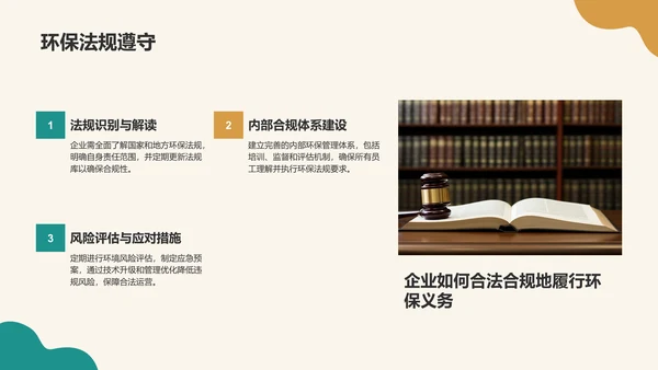 绿色商务风环保知识科普培训课件PPT模板
