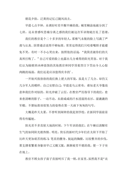初中军训心得体会汇编10篇（三）.docx