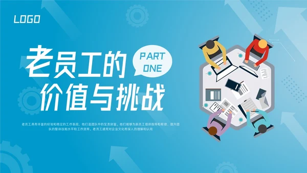 蓝色简约激活老员工提升团队活力团队激活PPT模板宣传PPT动态PPT领导力
