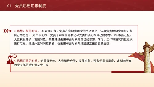 2024党支部标准化规范化思想汇报制度和谈心制度党课ppt