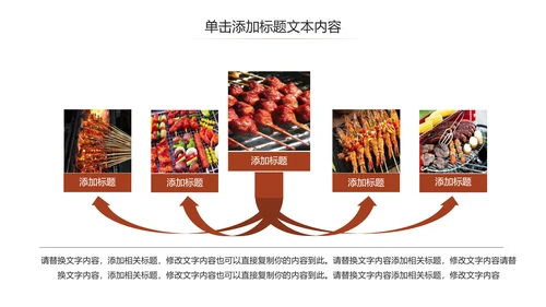 餐饮美味烧烤美食动态PPT模板
