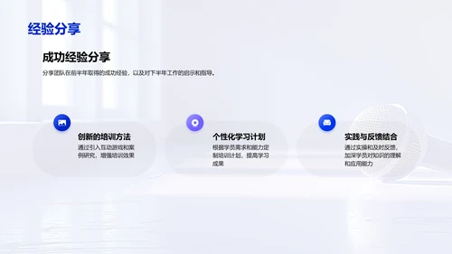 团队工作半年总结PPT模板