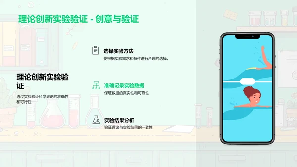 科学实验解析PPT模板
