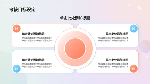 蓝粉色简约风保研夏令营学生考核汇报展示PPT模板