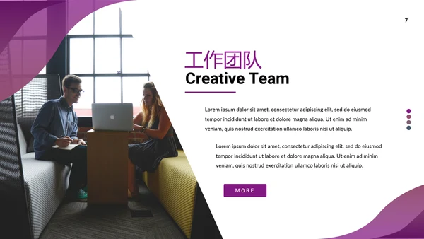 现代创意欧美风公司简介商务通用PPT模板