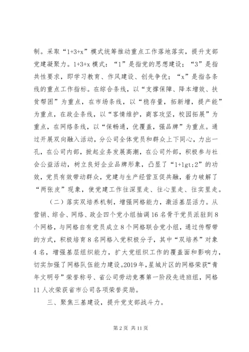 公司党委书记抓党建工作述职报告.docx