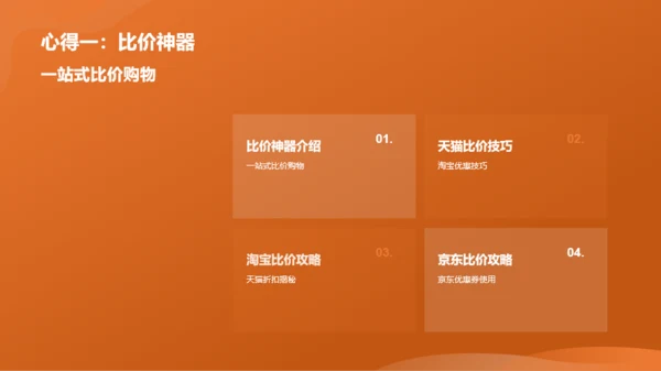 橙色渐变购物狂欢节活动总结PPT模板