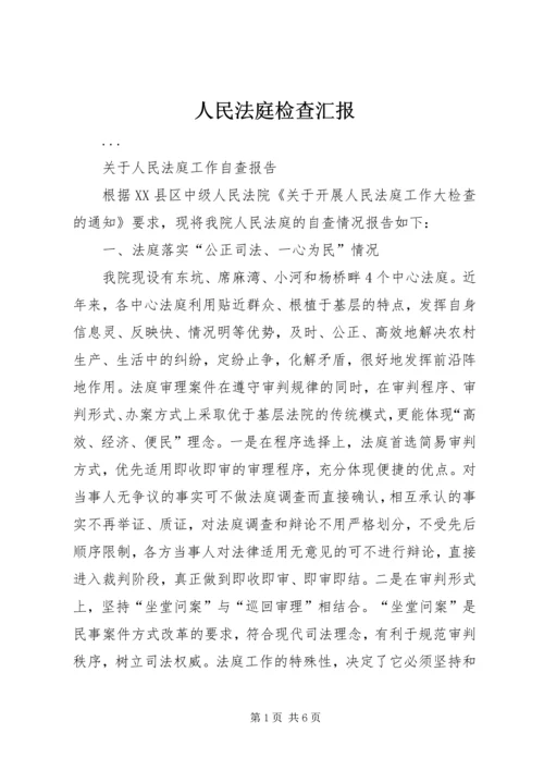 人民法庭检查汇报.docx