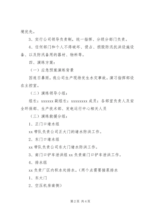 防洪防汛应急预案演练方案 (5).docx