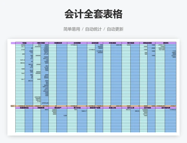 会计全套表格