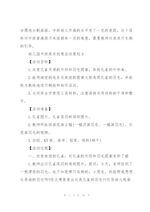 幼儿园中班美术创意活动策划.docx