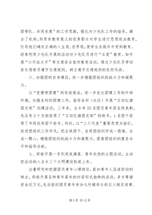 在共青团XX乡第八次代表大会上的报告.docx