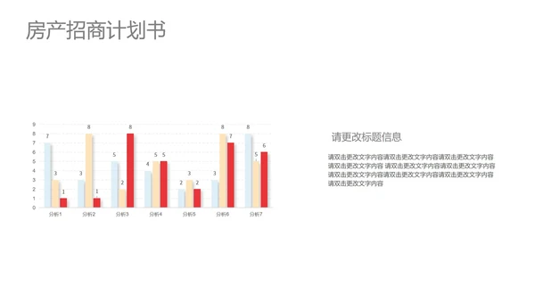 青色渐变风房产招商计划书PPT模板