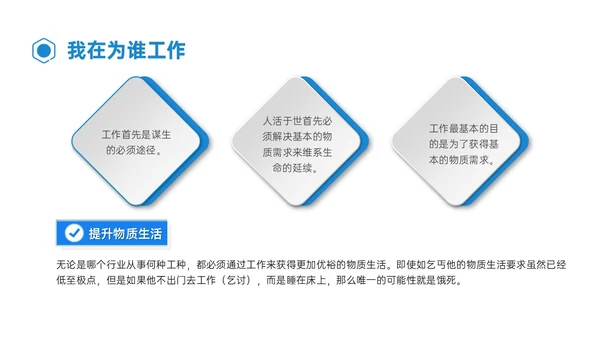 蓝色简约形状商务销售人员心态培训PPT模板销售培训