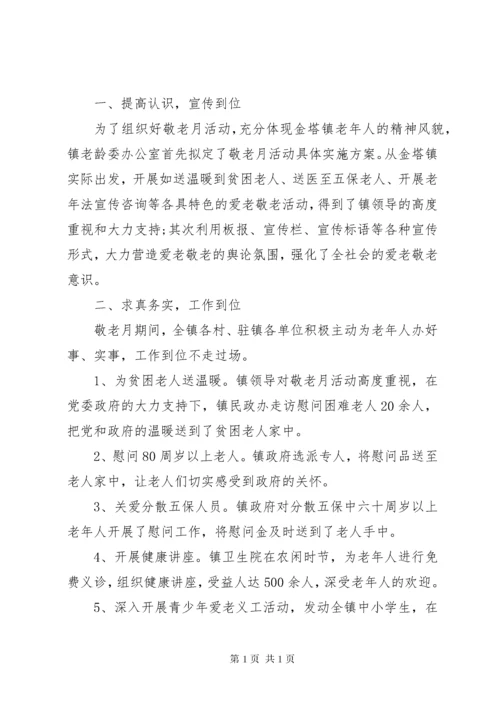 卫生院敬老月活动总结.docx