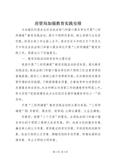 房管局加强教育实践安排.docx