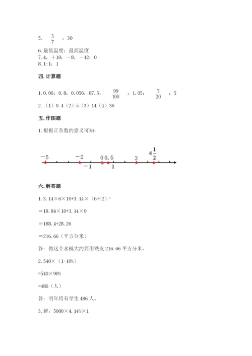 北京版小学六年级下册数学期末综合素养测试卷精品（各地真题）.docx