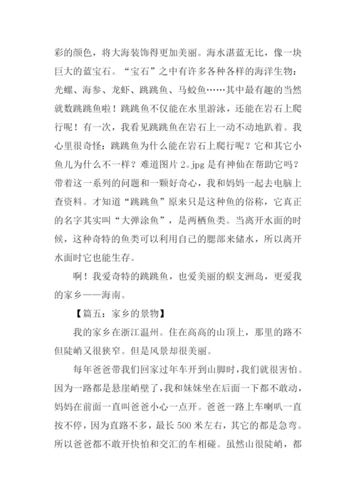 介绍家乡的景物作文500字.docx