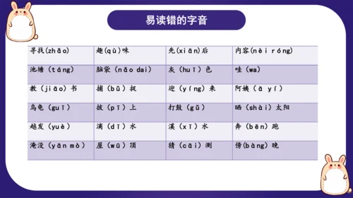 统编版2023-2024学年二年级语文上册单元复习第一单元（复习课件）