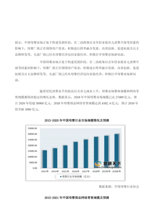 中国母婴行业细分产品集中度高市场发展前景广阔.docx