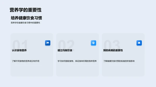 营养饮食教育课程PPT模板