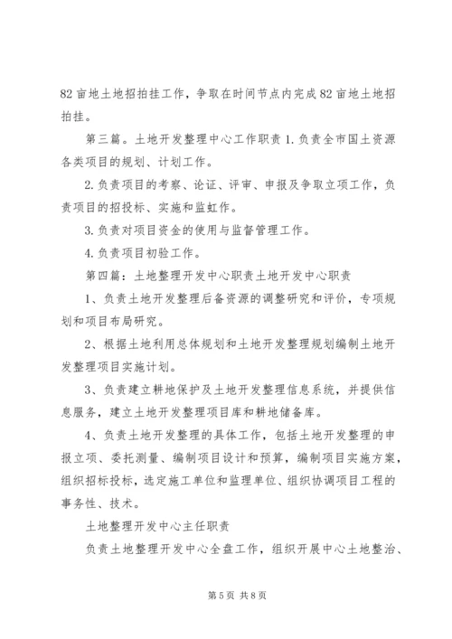 市土地开发整理中心工作计划.docx