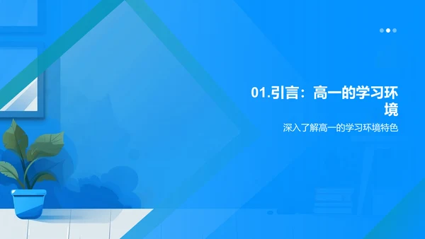 高一学习生活指南PPT模板