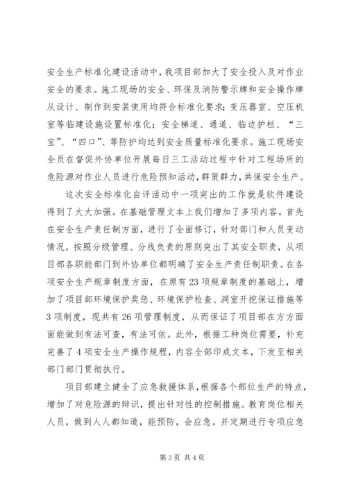 安全标准化建设自评报告 (3).docx