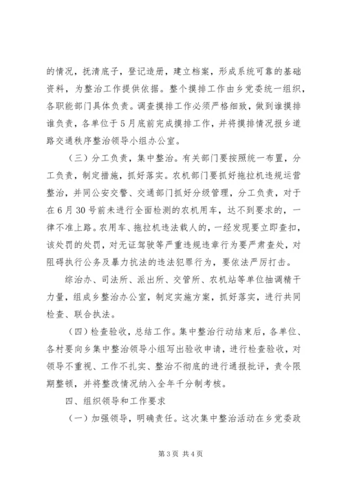 道路交通秩序集中整治活动实施方案 (6).docx