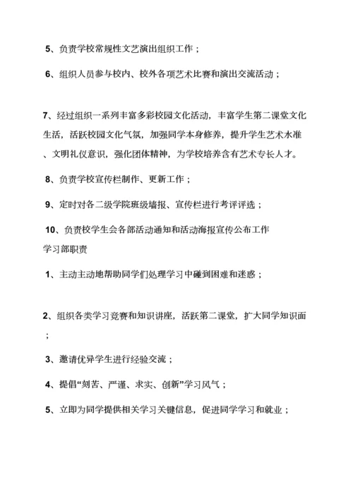 学生会专项规章新规制度范本.docx