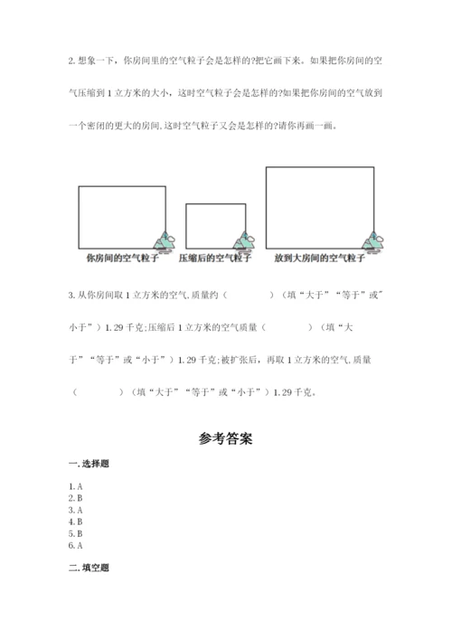 教科版三年级上册科学期末测试卷往年题考.docx