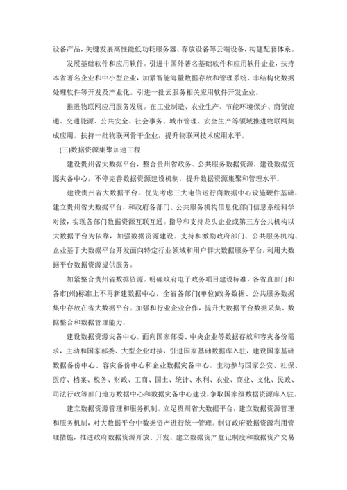 贵州省大数据产业发展规划方案纲要.docx