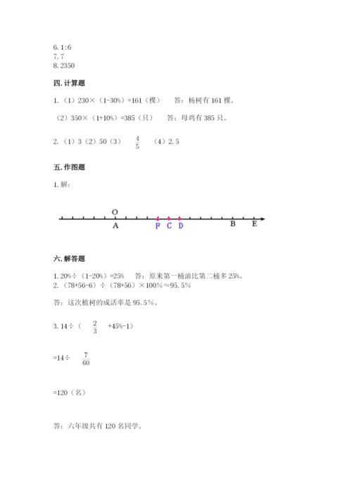 宾川县六年级下册数学期末测试卷新版.docx