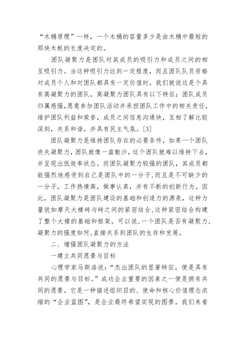 提升团队凝聚力活动方案(六篇).docx