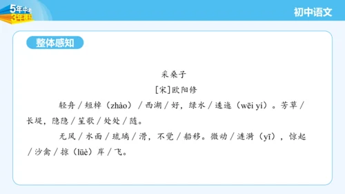 八年级语文上册第六单元课外古诗词诵读 采桑子 课件
