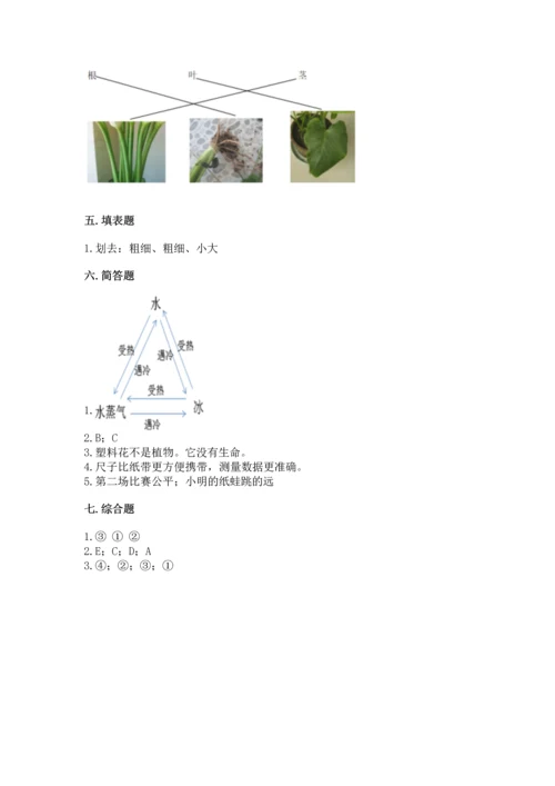 教科版一年级上册科学期末测试卷精品（名师推荐）.docx