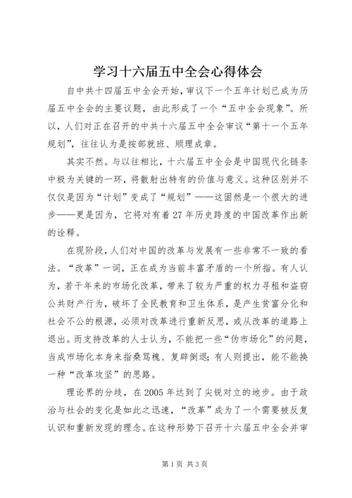 学习十六届五中全会心得体会 (3).docx