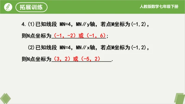 7.2.2用坐标表示平移（同步课件）-七年级数学下册同步精品课堂（人教版）