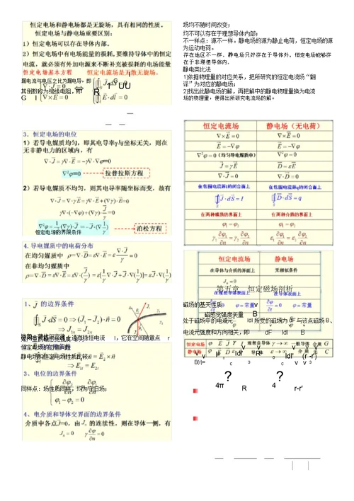 版电磁场理论复习计划总结计划