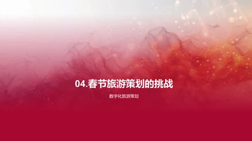 春节旅游数字化营销PPT模板